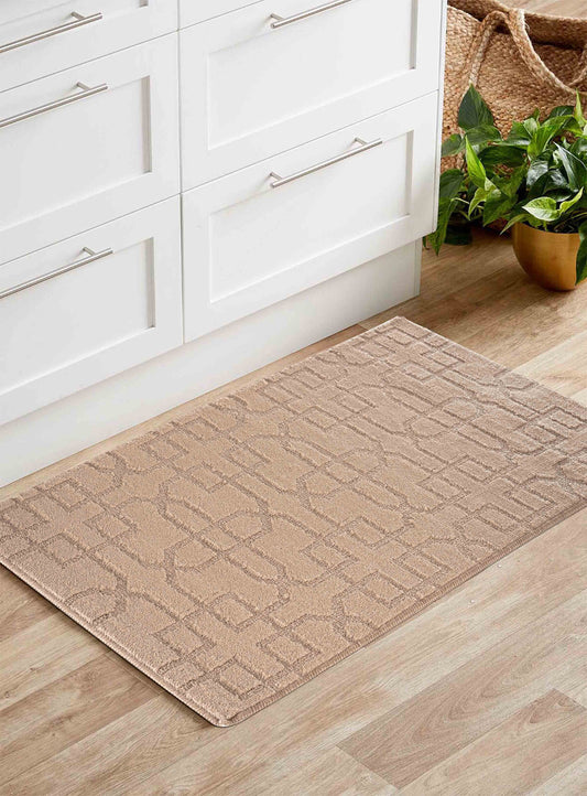Ivy Anti-Slip Cubed Trellis Design Doormat – Machine Washable for Easy Care - 5 Colours Available
