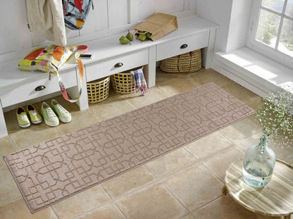 Ivy Anti-Slip Cubed Trellis Design Doormat – Machine Washable for Easy Care - 5 Colours Available