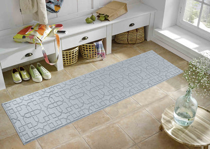 Ivy Anti-Slip Cubed Trellis Design Doormat – Machine Washable for Easy Care - 5 Colours Available