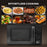 23L Solo Manual Microwave Oven with 5 Levels, Timer, Black