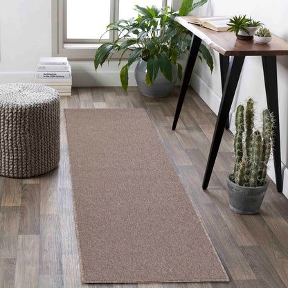 Simple Plain Low Pile Modern Tufted Area Rugs for Living Room with Felt Backing - 5 Colours Available