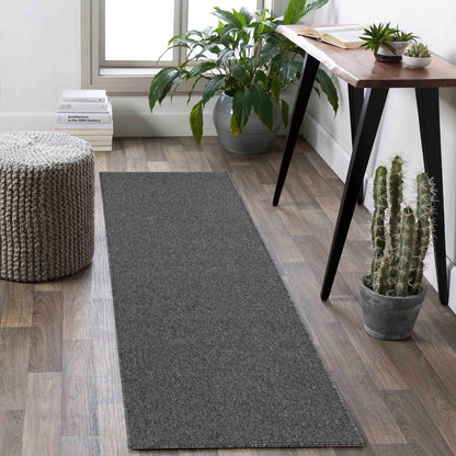 Simple Plain Low Pile Modern Tufted Area Rugs for Living Room with Felt Backing - 5 Colours Available