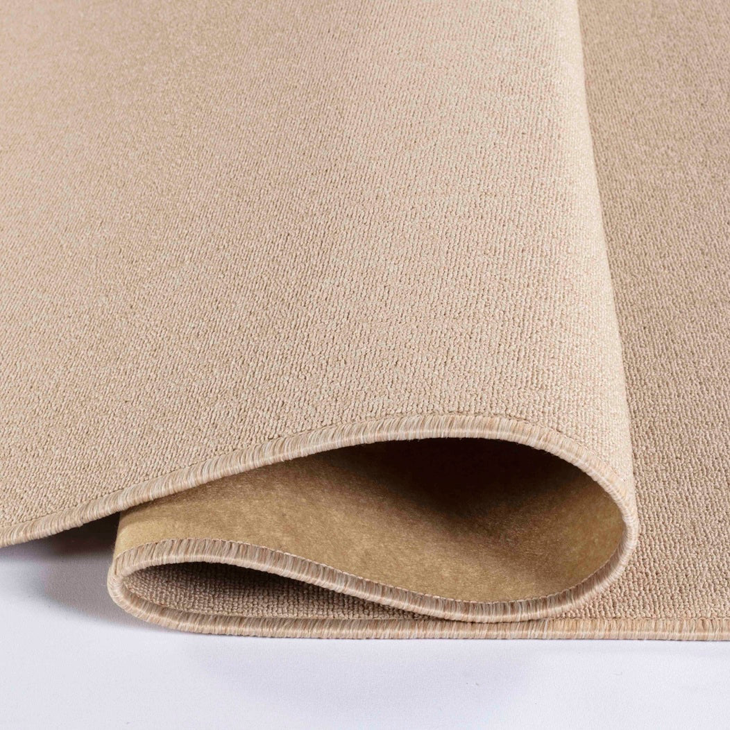 Simple Plain Low Pile Modern Tufted Area Rugs for Living Room with Felt Backing - 5 Colours Available