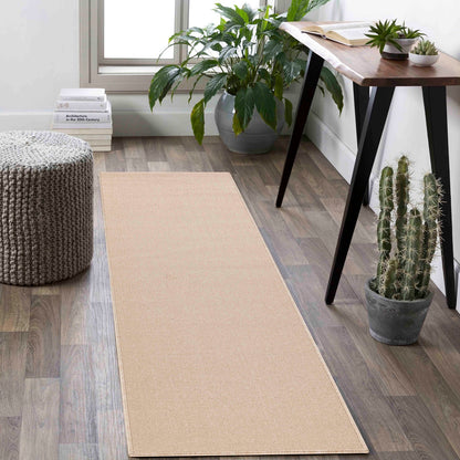 Simple Plain Low Pile Modern Tufted Area Rugs for Living Room with Felt Backing - 5 Colours Available