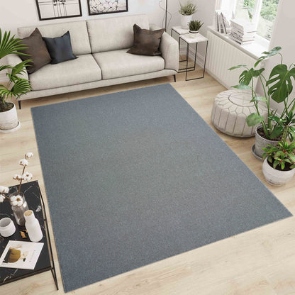 Simple Plain Low Pile Modern Tufted Area Rugs for Living Room with Felt Backing - 5 Colours Available