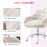 Unicorn Home Office Chair, Height Adjustable Fluffy Desk Chair with Armrests and Swivel Wheels, Colourful