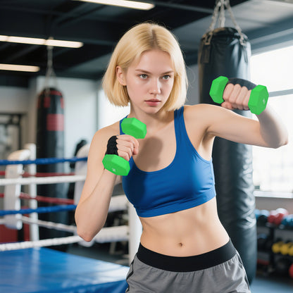 Hex Dumbbells Set with Dumbbell Rack, 1kg, 2kg, 3kg, 4kg Set