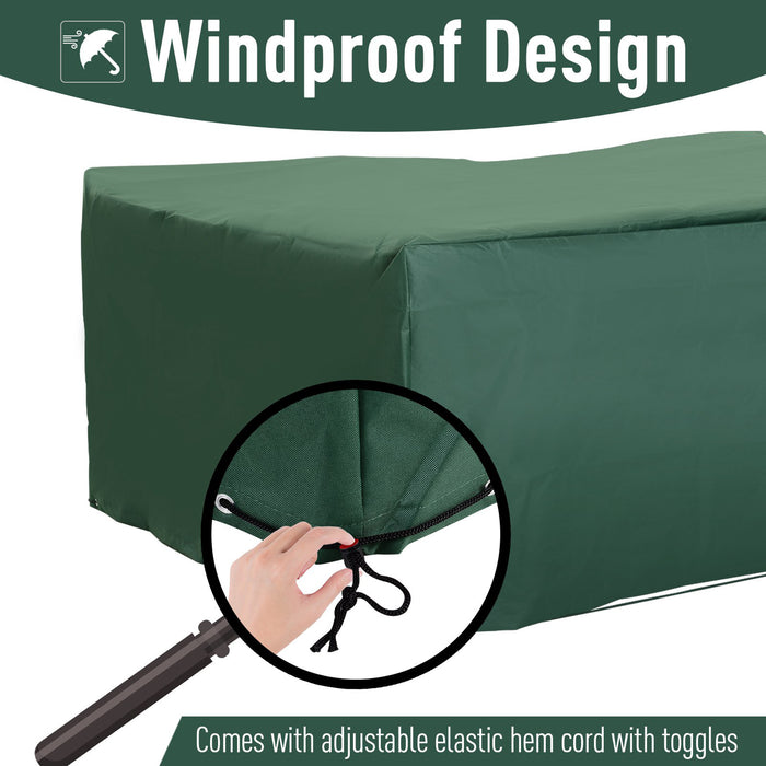 UV Rain Protective Rattan Furniture Cover for Wicker Rattan Garden 210x140x80cm