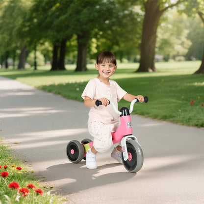 Baby Balance Bike for 1-3 Years Boys Girls, Toddler Balance Bike with No Pedal, 3 Silence Wheels, Safe Limited Steer, for Indoor Outdoor Riding, Pink