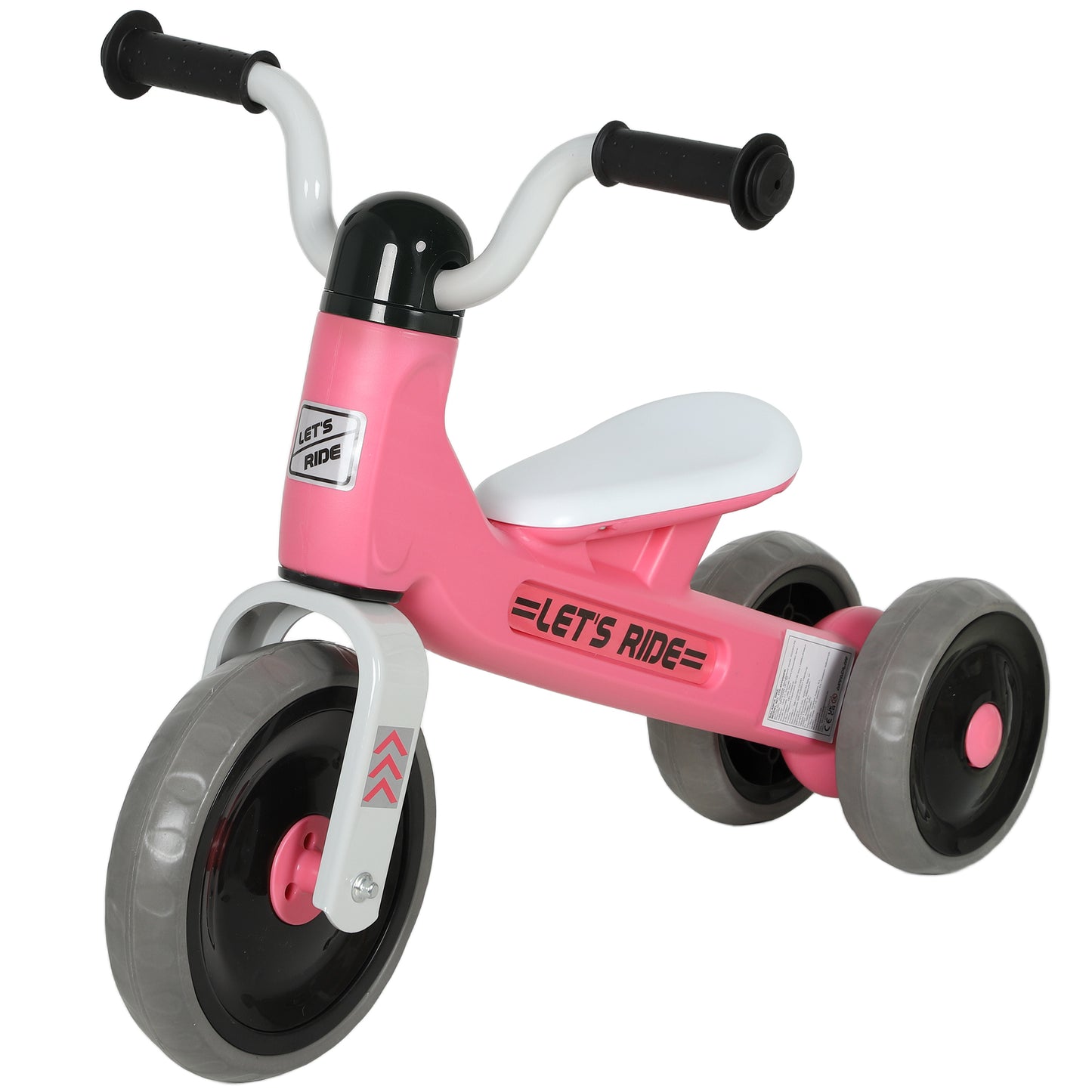 Baby Balance Bike for 1-3 Years Boys Girls, Toddler Balance Bike with No Pedal, 3 Silence Wheels, Safe Limited Steer, for Indoor Outdoor Riding, Pink