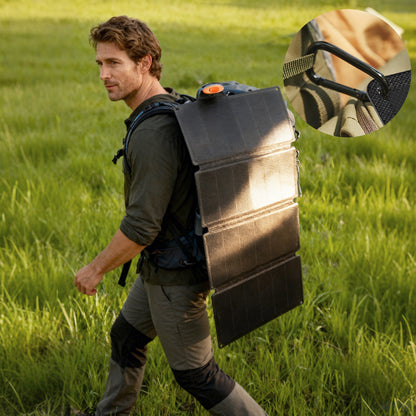 36W Foldable Portable Solar Panel with Type-C to USB-A Charging Port