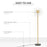 Modern Floor Lamp, Tall Standing Lamp with Dandelion-like Lampshade for Living Room