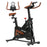 Quiet Stationary Exercise Bike with Adjustable Seat, Black