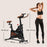 Quiet Stationary Exercise Bike with Adjustable Seat, Black