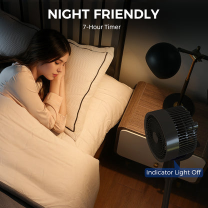 Pedestal Fan, Air Circulation Fan with Oscillating, Tilt, Black