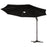 3(m) LED Cantilever Parasol Outdoor Sun Umbrella w/ Base Solar Lights Grey