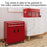 Top Chest and Roller Cabinet Combo Metal Tool Cabinet on Wheels Red