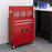 Top Chest and Roller Cabinet Combo Metal Tool Cabinet on Wheels Red