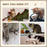 2 in 1 Cat Scratcher, Cat Scratching Board with Organic Catnip, Cardboard Lounge for Indoor Cats, 29.5 x 56 x 26cm, Brown