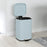 20L Kitchen Pedal Bin, Metal Rubbish Bin with Soft-close Lid, Light Green