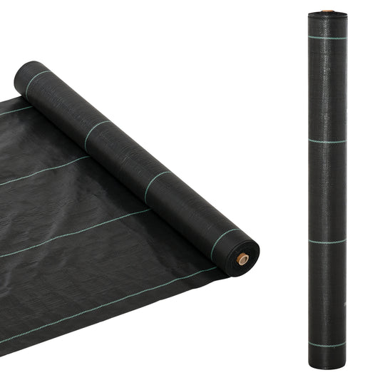 1x50m Weed Barrier Fabric Durable Convenient Design Weed Block Mat