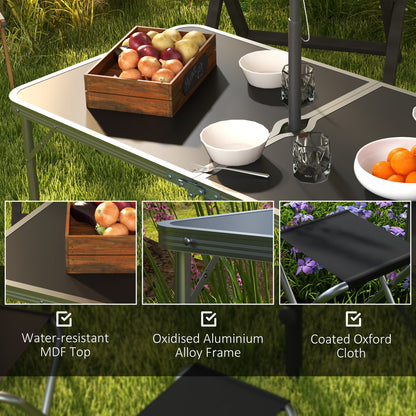 Camping Table and Chairs Outdoor Indoor Use for BBQ Picnic Garden