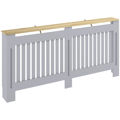 Radiator Cover Painted Slatted MDF Cabinet Lined Grill 172x19x81cm