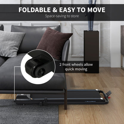 Foldable Walking Treadmill w/ LED Display, Blue