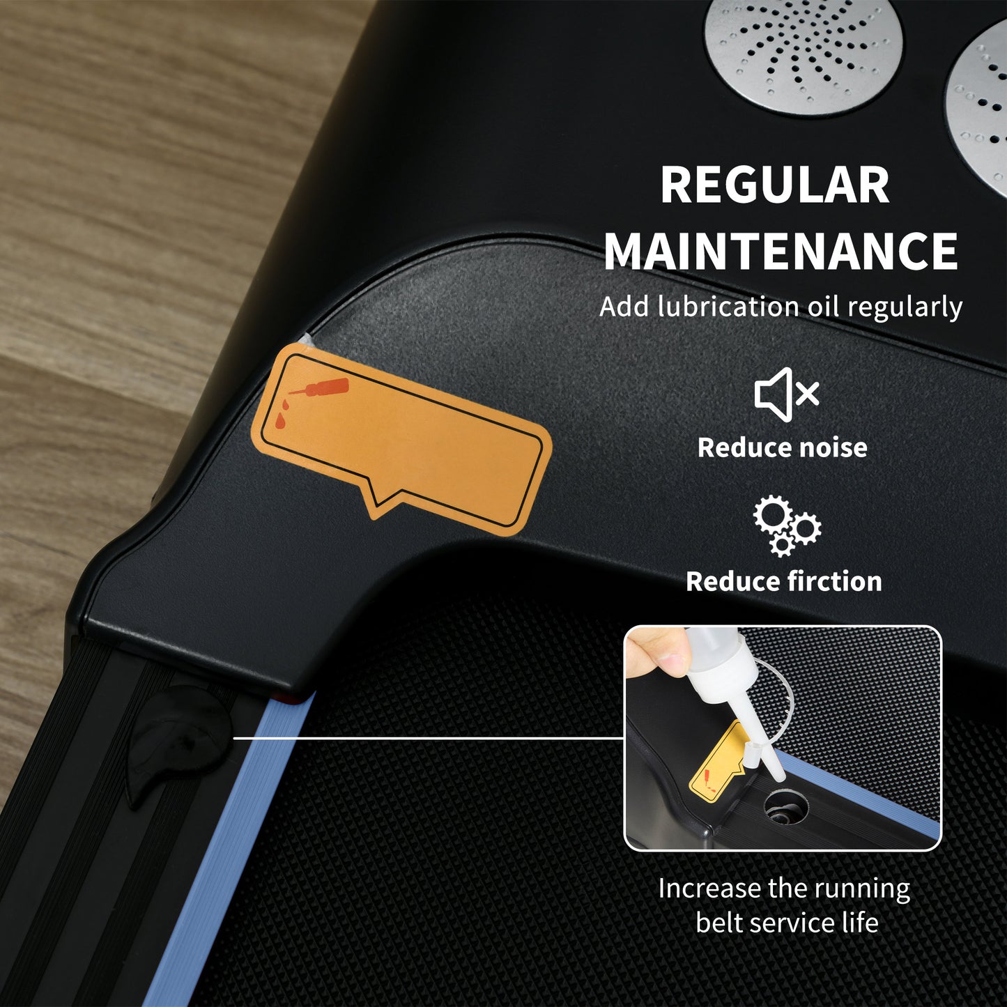 Foldable Walking Treadmill w/ LED Display, Blue