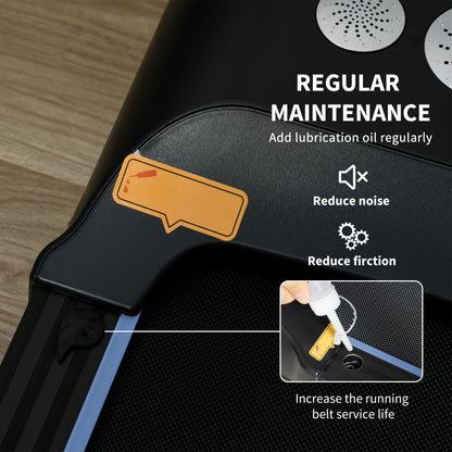 Foldable Walking Treadmill w/ LED Display, Blue