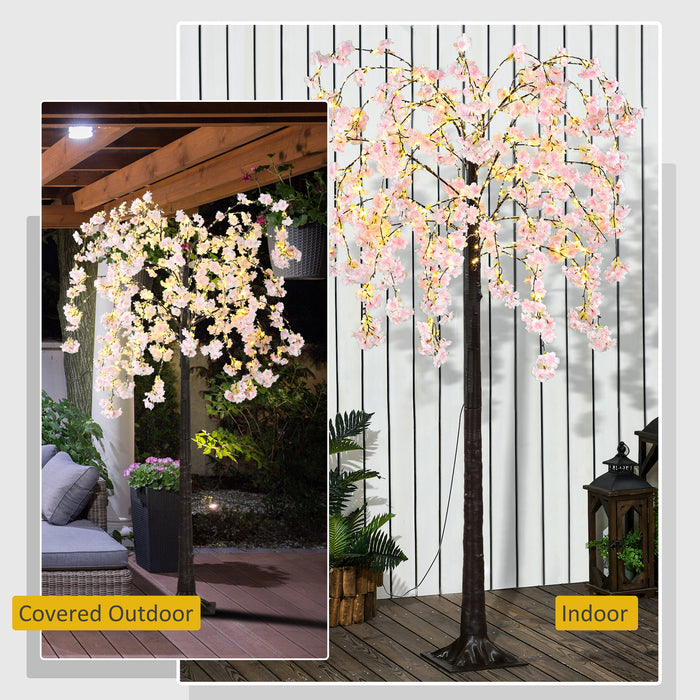 180cm Cherry Blossom Tree Light with 350 LED Lights Fake Sakura Tree