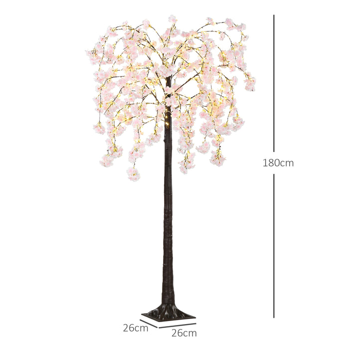 180cm Cherry Blossom Tree Light with 350 LED Lights Fake Sakura Tree