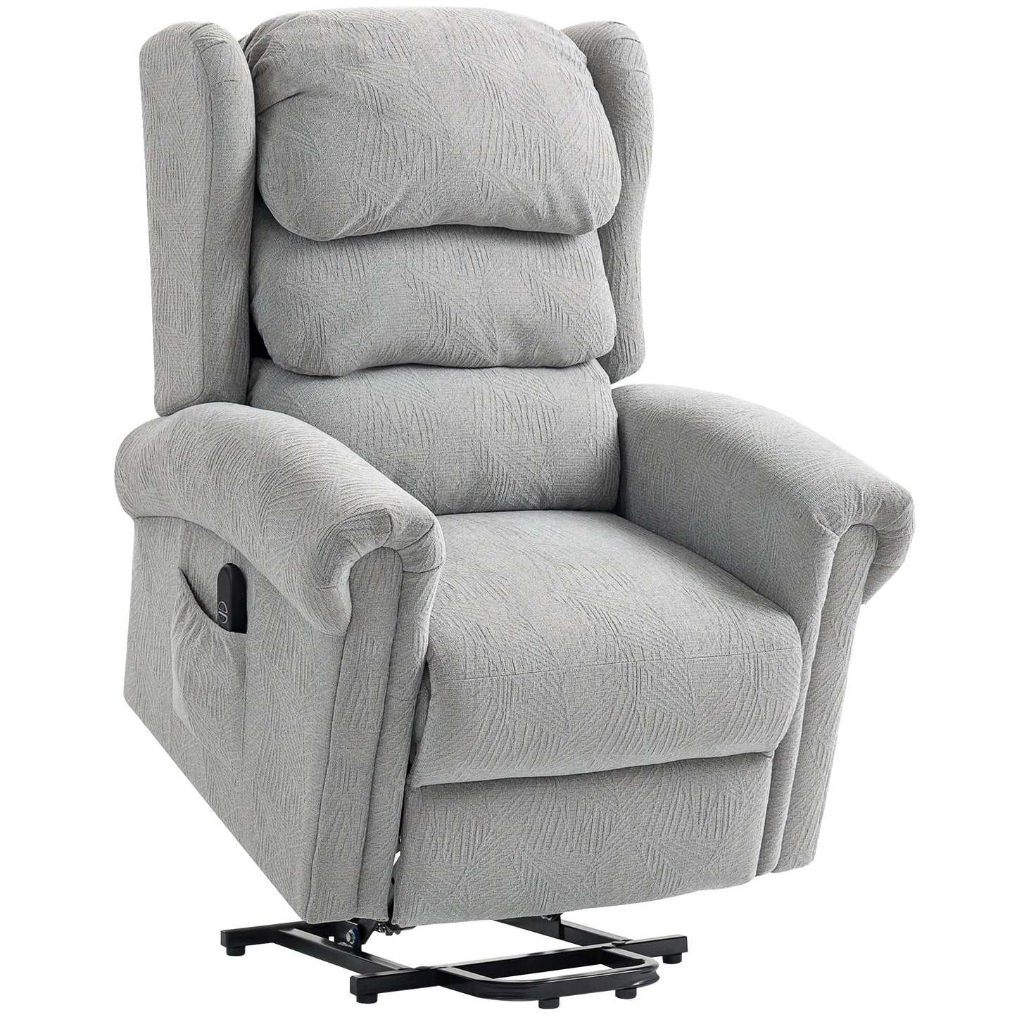 Power Lift Recliner Chair for Elderly with Remote Control, Grey