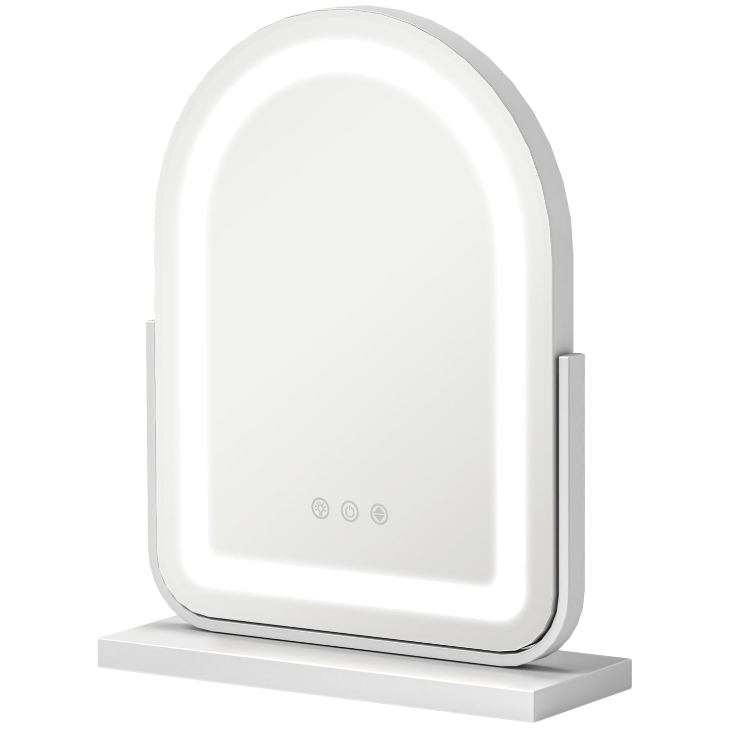 Vanity Mirror with 3 Colour Light, 360 Degree Rotation, Touch Screen