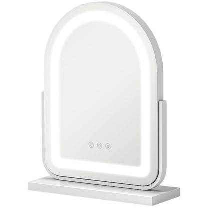 Vanity Mirror with 3 Colour Light, 360 Degree Rotation, Touch Screen