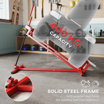 Foldable Ride On Lawn Mower Lift, 400 kg Telescopic Maintenance Jack
