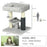 48cm Cat Tree, Cat Tower with Cat Self Groomer Cat Scratching Post with Hanging Ball, Self Groomer and Perches, Grey