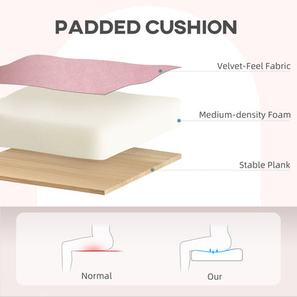 Office Chair, Swivel Desk Chair w/ Adjustable Height, Dark Pink