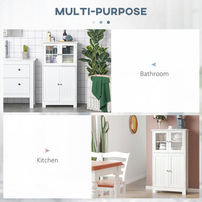 Bathroom Floor Storage Cabinet Standing Unit Kitchen Cupboard W/ Doors