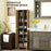 Bathroom Storage Unit with 6 Open Compartments and 6 Shelves