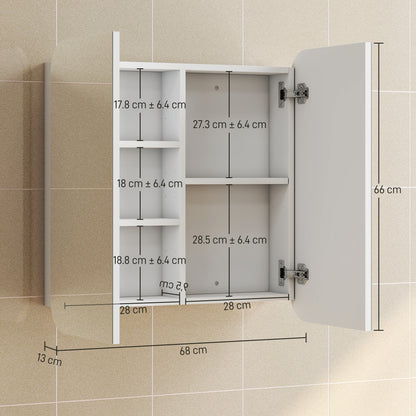 Arched Bathroom Mirror Cabinet, Wall Mounted Mirrored Cabinet