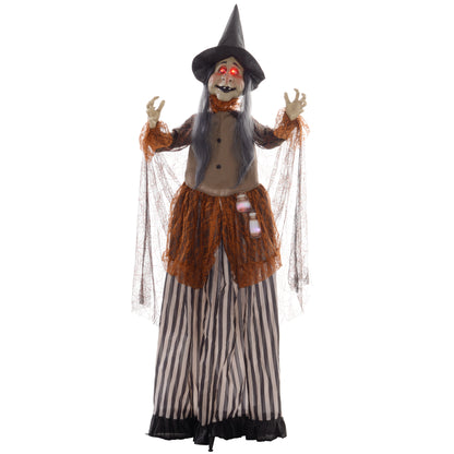 Outdoor Halloween Animatronic with Sound Activated, Light Up Eyes