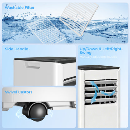 Portable Air Conditioner 9000 BTU, 4-in-1 Air Conditioning Unit