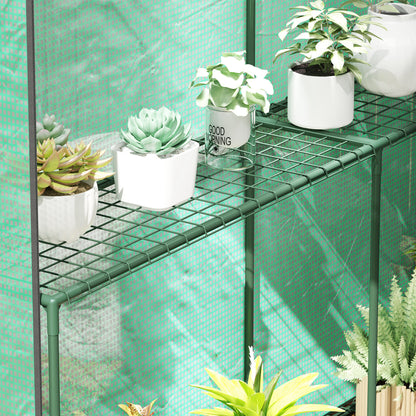 Walk in Greenhouse w/Shelves Steeple Grow House 120 x 186 x 190 cm