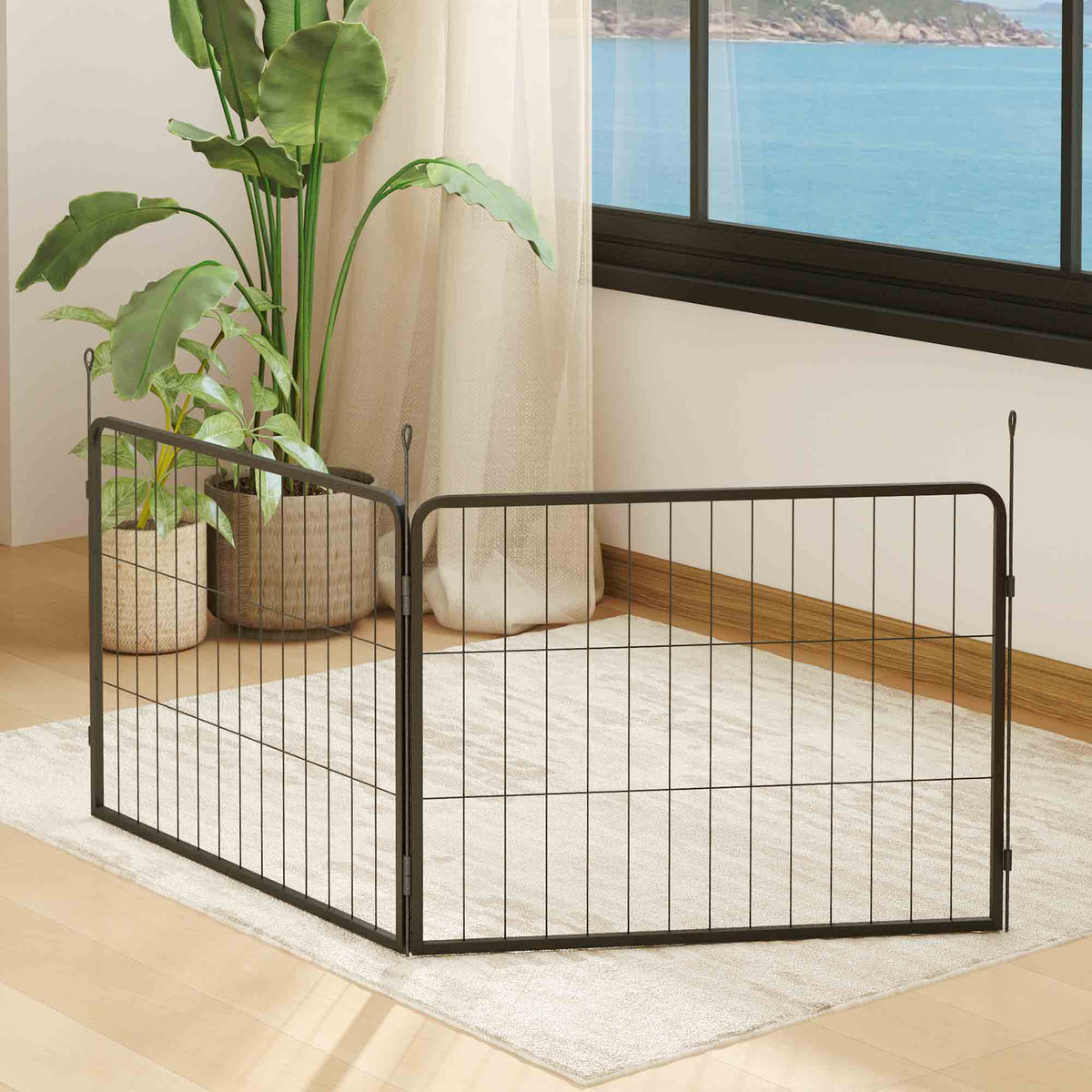 2 Piece Dog Pen Expansion Pack for 60cm High Pet Playpen for S Dogs