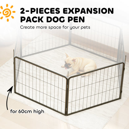 2 Piece Dog Pen Expansion Pack for 60cm High Pet Playpen for S Dogs