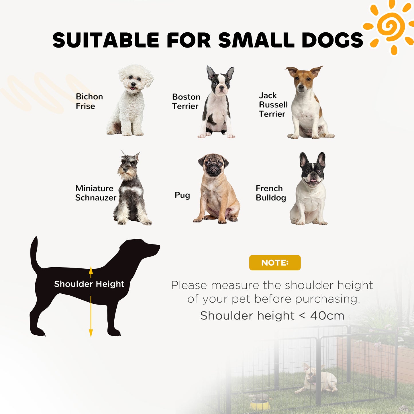 2 Piece Dog Pen Expansion Pack for 60cm High Pet Playpen for S Dogs