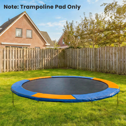8FT Trampoline Spring Cover, Plastic Trampoline Pad, Yellow and Blue