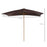 Garden Parasol Umbrella Wooden Sun Umbrella Outdoor Sun Shade Canopy, Coffee√Ø¬º¬å2 x 3m