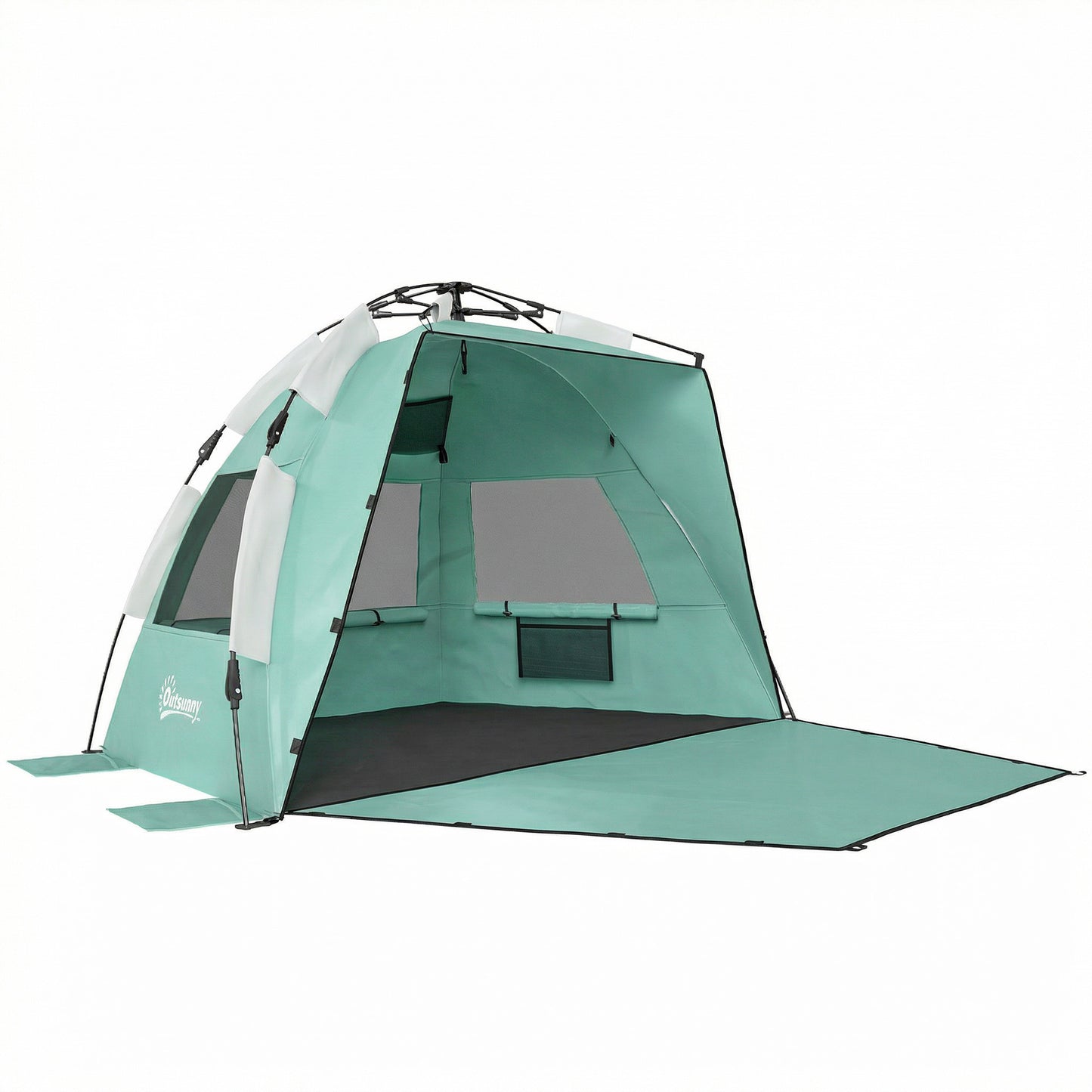 Pop Up Beach Tent for 2-3 Person with Carry Bag, UPF15+, Green